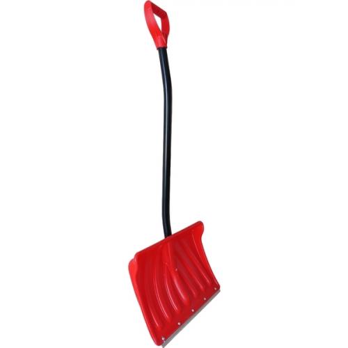 Лопата снеговая пластиковая Сириус К-2 465*340 мм.  с ал.черенком и V-ручкой. d=