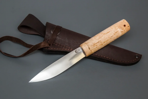 Нож Северный Средний, ст.95х18, карельская береза