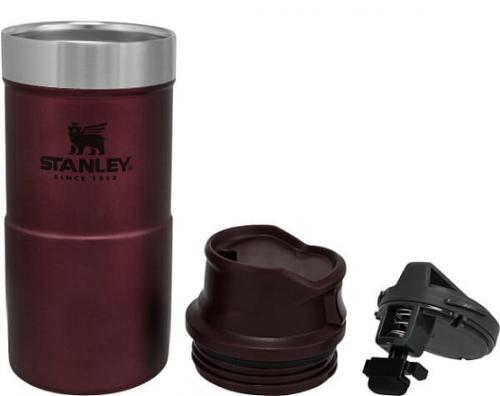 Термокружка STANLEY Classic 0.35L One hand 2.0 Бордовая (10-06440-043)