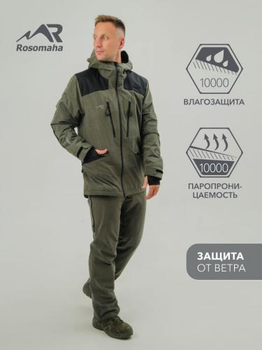 КОСТЮМ ВЕТРОВЛАГОЗАЩИТНЫЙ РОСОМАХА (ХАКИ)