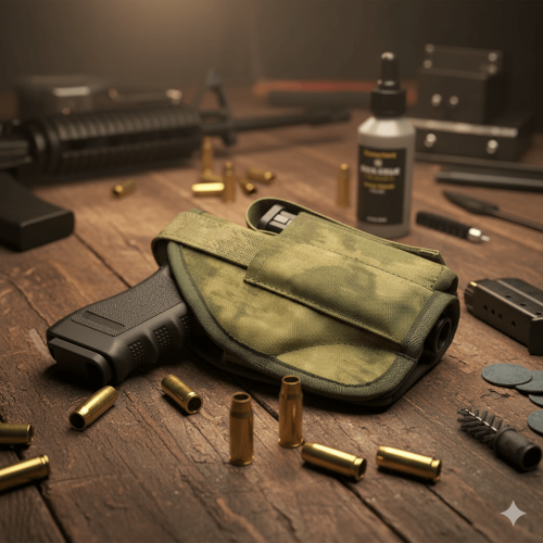 Кобура открытая для пистолетов ПЯ, Глок с карманом торцевым; МОХ; 500 D