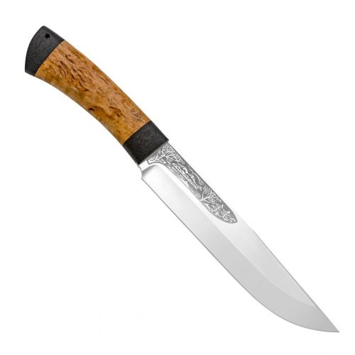 Нож разделочный "Шашлычный-большой" карельская береза, 100х13м