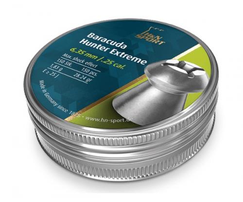 Пульки HN Baracuda Hunter Extreme кал. 6,35мм, 1,83г (150 шт./бан.)