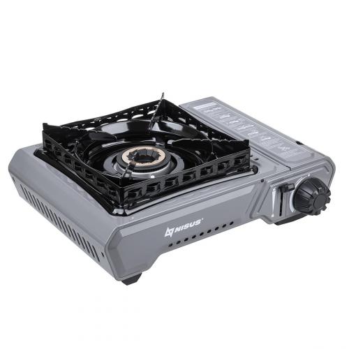 Плита газовая портат. в кейсе, горелка латунная, ветрозащита (N-MS-2900HCBW) NIS
