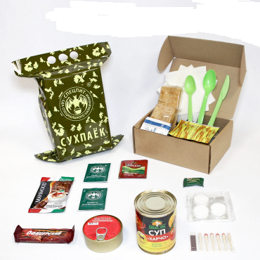 Сухой паек РАЗОВЫЙ "ОБЕД" Вариант 3 (ИРП-ОБЕД3) СПЕЦПИТ