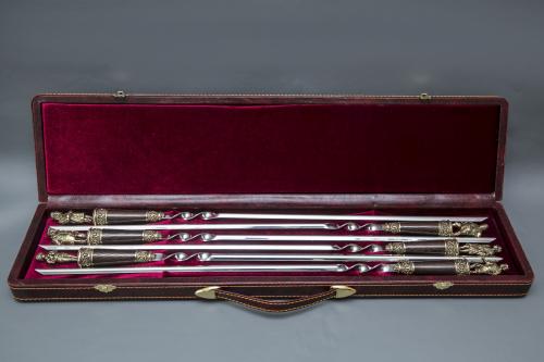 Набор "Шкатулка"№3.2 (рукоять венге, литье Джентельмены удачи)