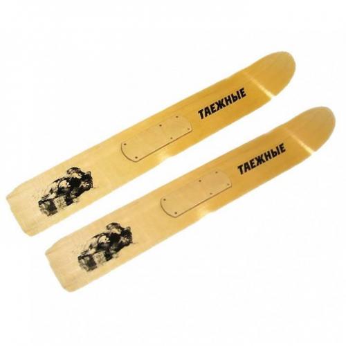 Лыжи деревянные "Таежные" 160 см ш.180 мм (камус узкий)