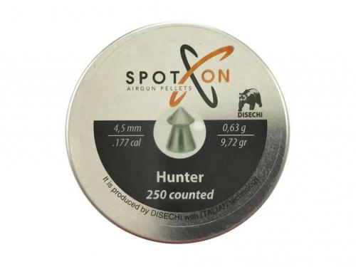 Пуля пневм. SPOTON Hunter 4,5 мм, 0,63 гр. (250 шт)