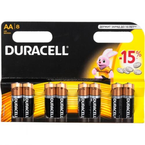 Батарейка LR 6 Duracell Basic 8xBL