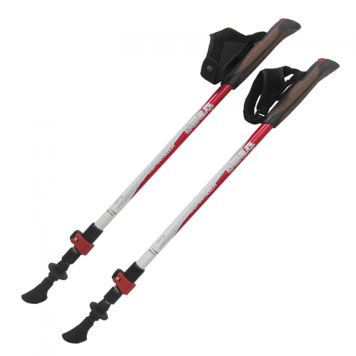 Палки Tramp для скандинавской ходьбы Compact (красный-белый)