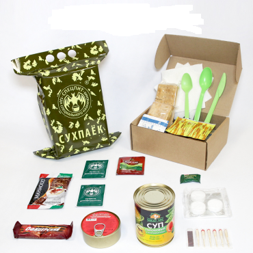 Сухой паек РАЗОВЫЙ "ОБЕД" Вариант 4 (ИРП-ОБЕД4) СПЕЦПИТ