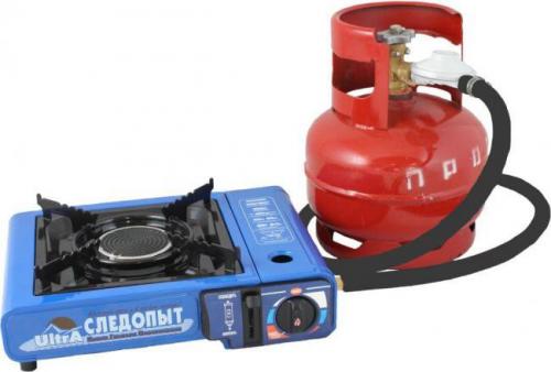Плита наст. газовая "СЛЕДОПЫТ - UltrA", керам. (с переходником)