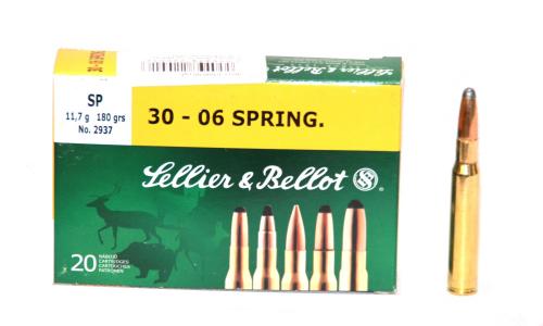 Патрон к.30-06 11,7гр SPRG SP п/об Sellier&Bellot 1уп/20шт