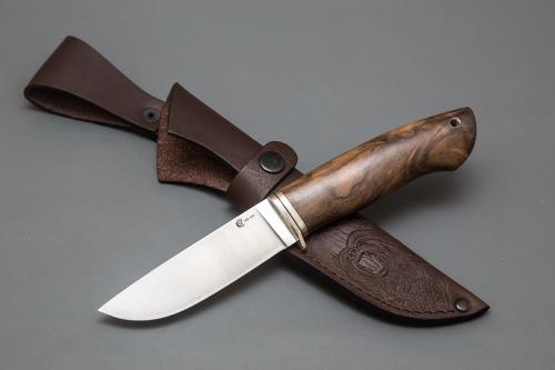 Нож Егерь ,ст.VG-10, лит.мельхиор,орех(кап)