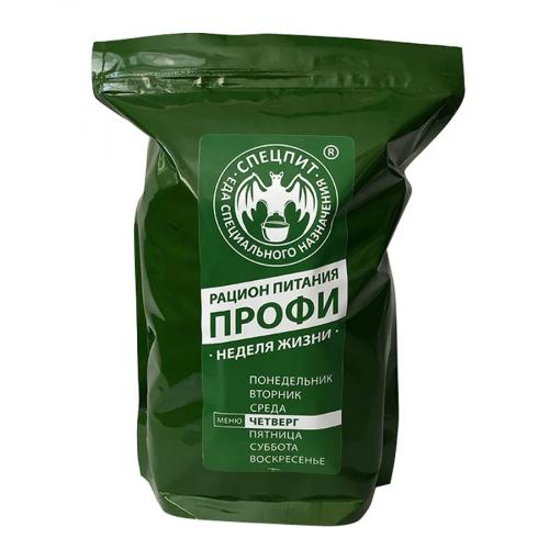Рацион питания ПРОФИ меню ЧЕТВЕРГ