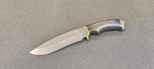 Нож Скиф, ст.D2, мельхиор, стабилизированная карельская береза