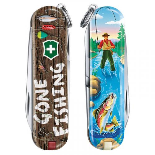 Нож 0.6223.L2005 брелок "Gone Fishing"