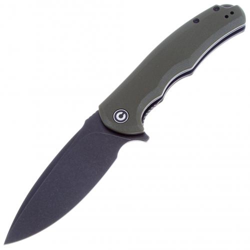 Складной нож CIVIVI Praxis 9Cr18MoV Steel Black Stonewashed Handle G10 OD Green Складной нож CIVIVI Praxis 9Cr18MoV Steel Black Stonewashed Handle G10 OD Green
