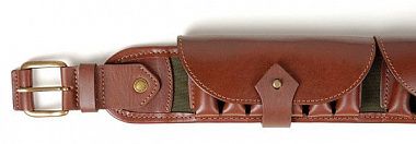 Патронташ закрытый на 24 патрона (12-16 кбр) "Тайга"/ Коричневый /