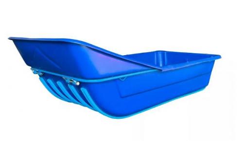 Сани 1550 СТАНДАРТ с отбойником, с демпфером и накладками (Синий)