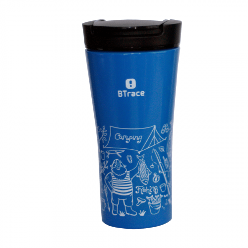 Термос-кружка 406-500T синий/рис.рыбак 500мл BTrace
