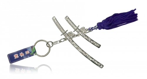 Брелок Катана и танто серебро (made in Japan) JB-2