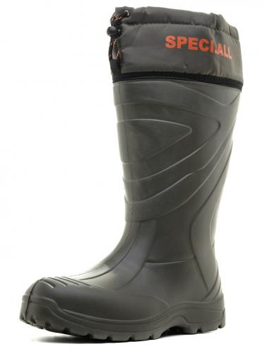 САПОГИ LIGHT 915 ИЗ ЭВА С МАНЖЕТОЙ, УТЕПЛ. ОЛИВА