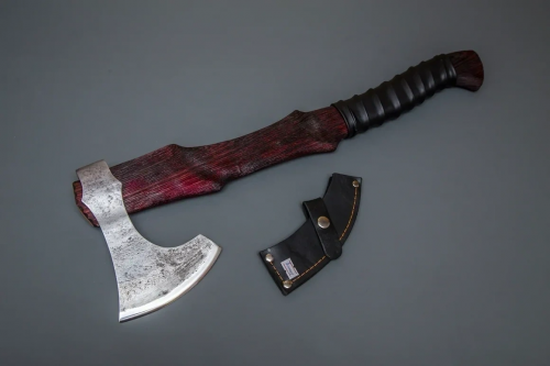 Топор "Лесник" №8 кован. ст. 9ХС, рукоять из ценных пород дерева
