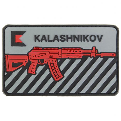 Патч на одежду АК12; Красный-серый; EN; 90х46мм