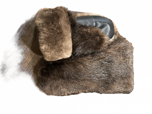 Краги меховые Бобр нат черный (к)