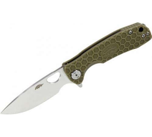 Нож Honey Badger Flipper S (HB1023) с зелёной рукоятью
