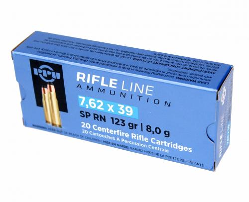 Патрон к.7,62х39 (PPU SP RN 8,0 (СЕРБИЯ)) 1уп/20шт