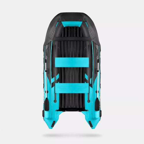 Лодка "GLADIATOR" Е350 PRO №CNGLD251216J222 черный-бирюзовый зеленый