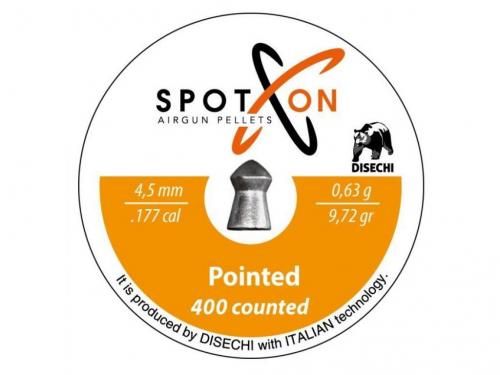 Пуля пневм. SPOTON Pointed 4,5 мм, 0,63 гр. (400 шт)