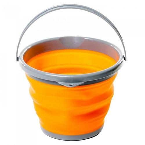 Ведро Tramp складное силиконовое 10л (оранжевый, 10л)
