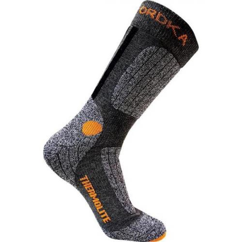 ТЕРМОНОСКИ ORDKA АРТ: 8208 СЕРЫЙ МЕЛАНЖ+ОРАНЖЕВЫЙ