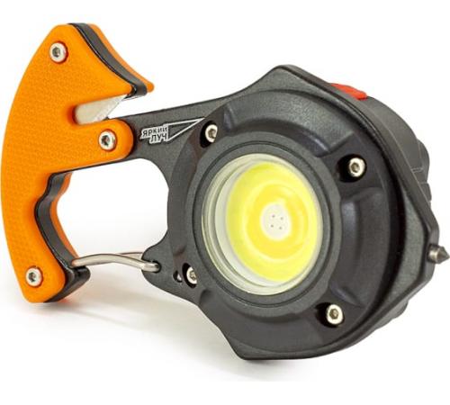 Фонарь-мультитул ЯРКИЙ ЛУЧ KM-143 "Муравей" COB-брелок max400лм +red, 2 биты, ак