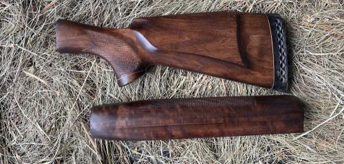 Приклад и цевье МР-153 орех со щекой Монте-Карло исп.№1