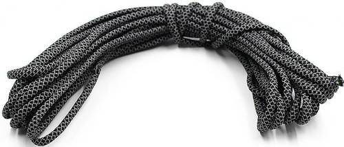 Шнур светоотражающий "СЛЕДОПЫТ", d-4 мм, L-10 м, черный-оранжевый-белый