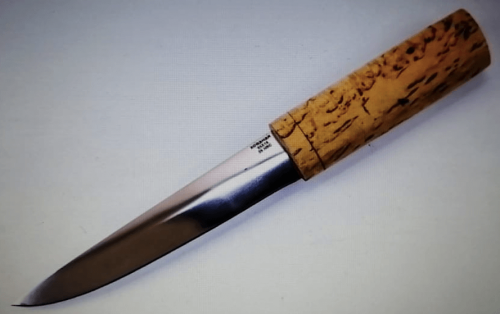 Нож Якутский "малый", ст 95х18,карельская береза