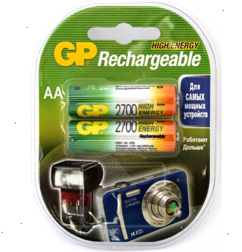 Аккумулятор NiMh R 6 2700мАч GP ReEnergy 2xBL