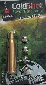 Лазерный патрон ShotTime ColdShot кал. 7.62X54R, материал - латунь, лазер - крас
