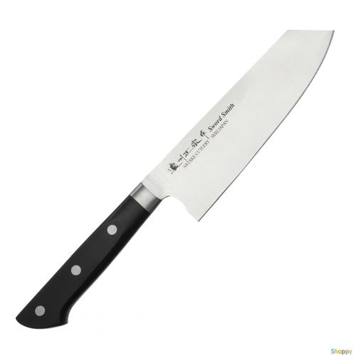 Нож кухонный Сантоку(Bunka) Satake "StainlessBolster" 170мм, 803-687 Нож кухонный Сантоку(Bunka) Satake "StainlessBolster" 170мм, 803-687