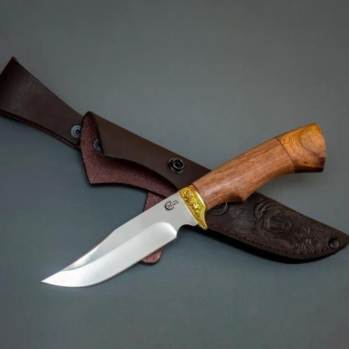 Нож Юнкер,ст.65х13,литье, рукоять ценные породы дерева