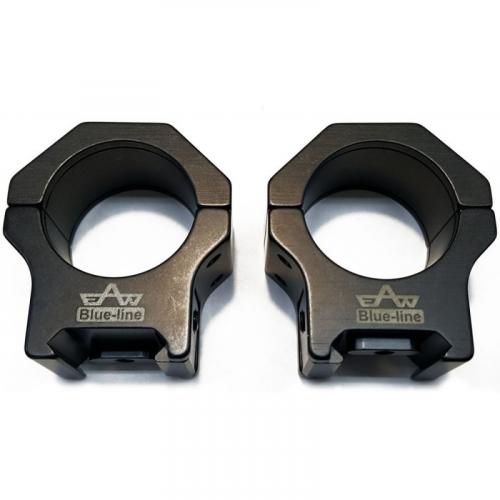 Кольца Apel Blue Line 30мм на Picatinny, h=10мм, алюминиевый сплав/сталь