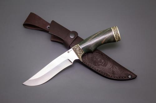 Нож Галеон, ст.VG-10,литье,стаб.орех(кап)