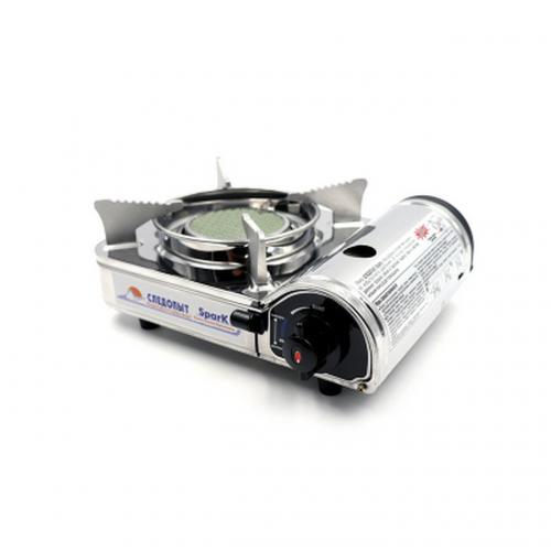 Плита наст. газовая "СЛЕДОПЫТ - Spark", керам. (защита от избыточного давления)/