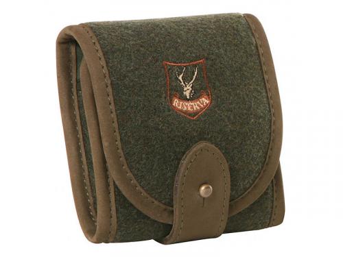 Подсумок RISERVA на 7 патронов кал. 7мм-9,3мм, шерсть/кожа R1744