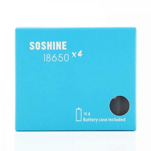 Аккумулятор 18650 Li-ion 3.7V 3400mA 12.58Wh с защитой SOSHINE