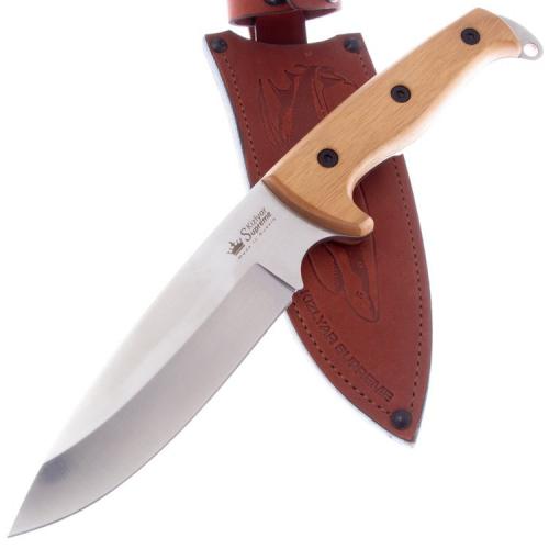 Нож SHARK AUS-8 SW WH LS (StoneWash, Walnut Handle, Leather Sheath) Нож SHARK AUS-8 SW WH LS (StoneWash, Walnut Handle, Leather Sheath)